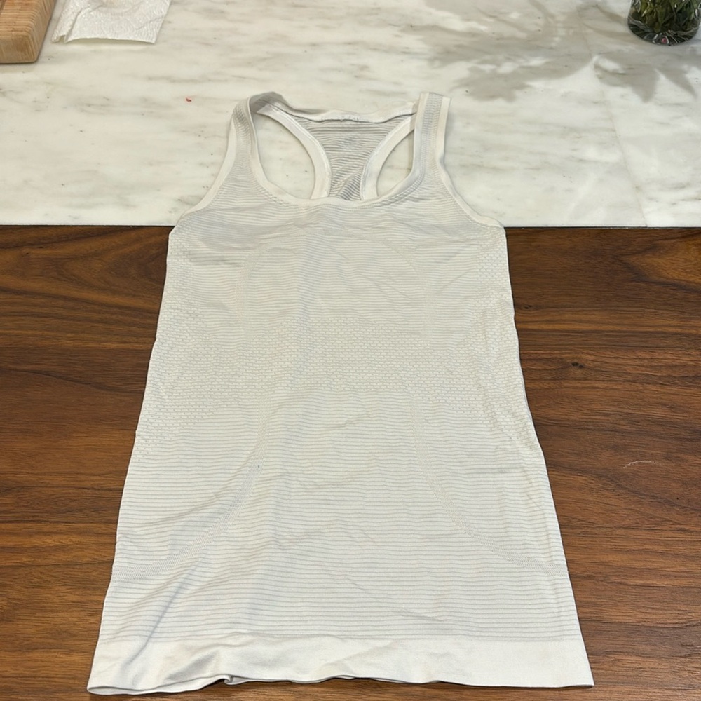 white lulu tank top